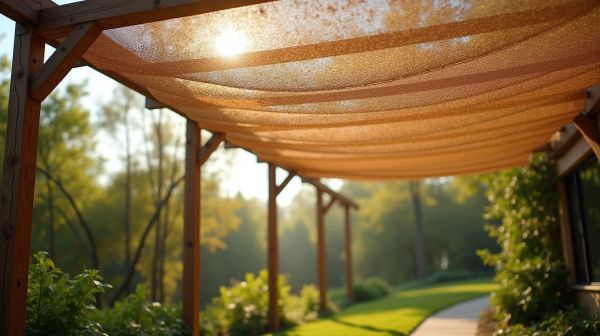 La tela densa per pergola offre protezione e comfort